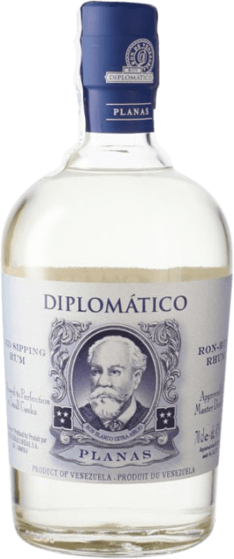34,95 € Envio grátis | Rum Diplomático Blanco Planas Venezuela Garrafa 70 cl