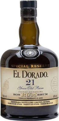 116,95 € Spedizione Gratuita | Rum Demerara El Dorado Guyana 21 Anni Bottiglia 70 cl