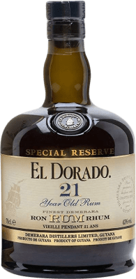 119,95 € Envoi gratuit | Rhum Demerara El Dorado Guyane 21 Ans Bouteille 70 cl