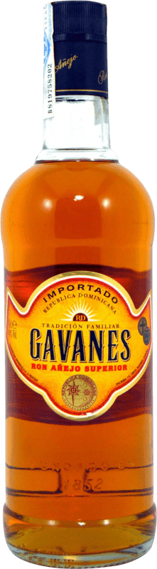 15,95 € Kostenloser Versand | Rum Gavanes Añejo Dominikanische Republik Flasche 70 cl
