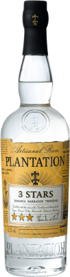 18,95 € 免费送货 | 朗姆酒 Plantation Rum 3 Stars Blanco 法国 瓶子 70 cl