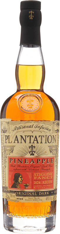 41,95 € 免费送货 | 朗姆酒 Plantation Rum Pineapple Añejo 法国 瓶子 70 cl