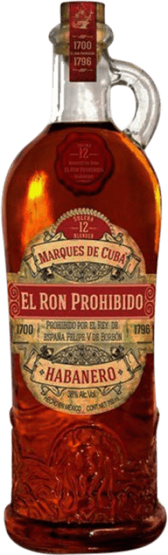 29,95 € Envoi gratuit | Rhum Prohibido Habanero Mexique 12 Ans Bouteille 70 cl