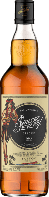 26,95 € Envío gratis | Ron Sailor Jerry Rum Spiced Añejo 80 Proof Reino Unido Botella 70 cl