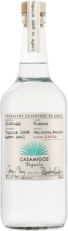 79,95 € Free Shipping | Tequila Casamigos Blanco Mexico Bottle 70 cl