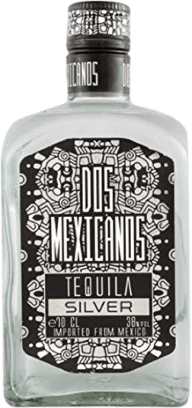 16,95 € Spedizione Gratuita | Tequila Dos Mexicanos Silver — Edizione Argento, Blanco — Bianco Messico 70 cl