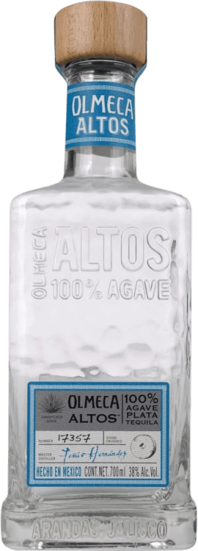 29,95 € Free Shipping | Tequila Olmeca Altos Plata Blanco Mexico Bottle 70 cl