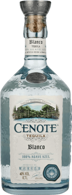 54,95 € Envío gratis | Tequila Cenote Blanco 100% Agave Azul México Botella 70 cl