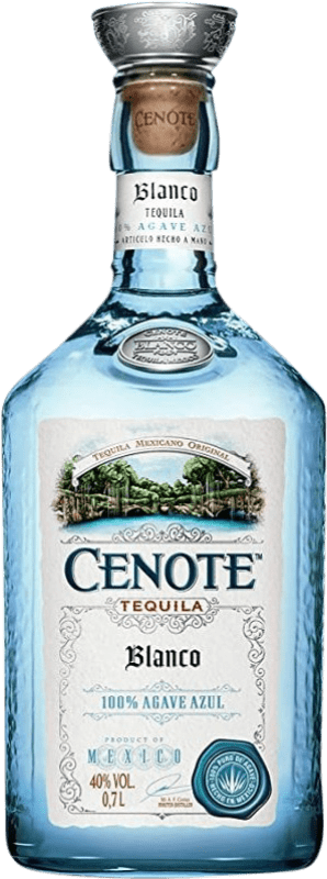 56,95 € Envío gratis | Tequila Cenote Blanco México 70 cl Ágave Azul