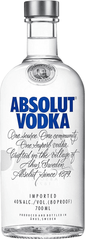 21,95 € Envío gratis | Vodka Absolut Suecia 70 cl