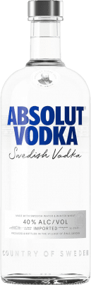 21,95 € Envio grátis | Vodca Absolut Suécia Garrafa 1 L