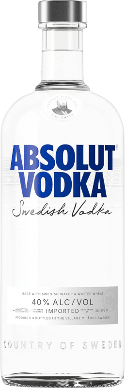 19,95 € Spedizione Gratuita | Vodka Absolut Svezia Bottiglia 1 L