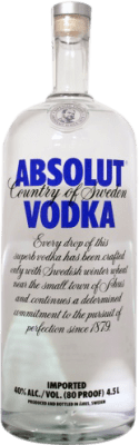 147,95 € Envio grátis | Vodca Absolut Suécia Garrafa Réhoboram 4,5 L