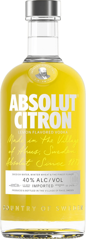 19,95 € Envío gratis | Vodka Absolut Citron Suecia Botella 70 cl