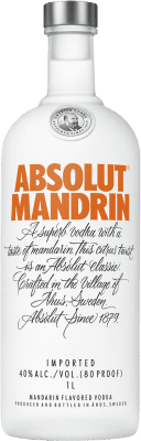 24,95 € Spedizione Gratuita | Vodka Absolut Mandrin Svezia 1 L Mandarin — Mandarino