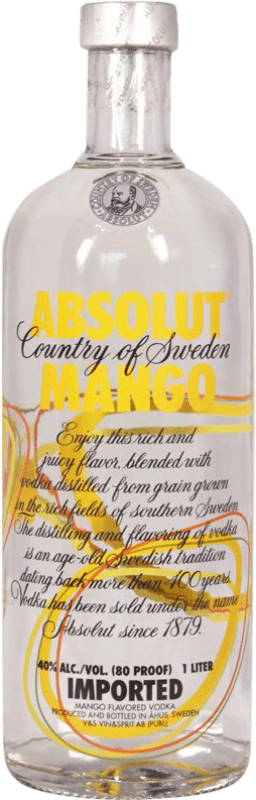 22,95 € 送料無料 | ウォッカ Absolut Mango スウェーデン ボトル 1 L