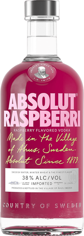 19,95 € Envío gratis | Vodka Absolut Raspberri Suecia Botella 70 cl