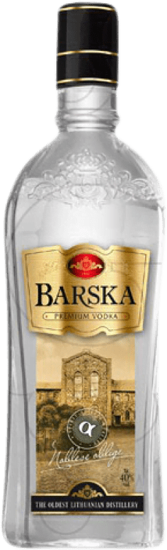 6,95 € Envío gratis | Vodka Barska Premium Lituania Botellín Tercio 35 cl