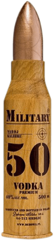 25,95 € Envío gratis | Vodka Military 50 Polonia Botella Medium 50 cl