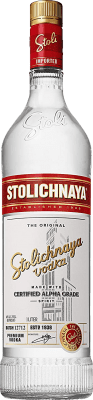 25,95 € 免费送货 | 伏特加 Stolichnaya 俄罗斯联邦 瓶子 1 L