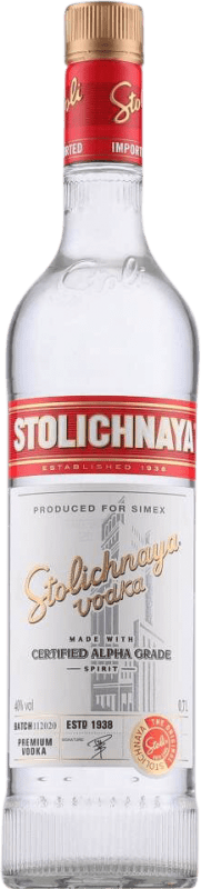 14,95 € Envío gratis | Vodka Stolichnaya Rusia Botella 70 cl