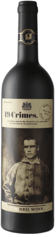 14,95 € Kostenloser Versand | Rotwein 19 Crimes Red Blend Alterung Australien Syrah, Cabernet Sauvignon Flasche 75 cl