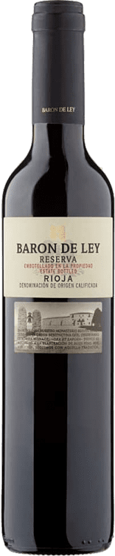 9,95 € Spedizione Gratuita | Vino rosso Barón de Ley Riserva D.O.Ca. Rioja La Rioja Spagna Tempranillo Bottiglia Medium 50 cl