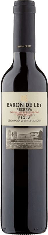 10,95 € 免费送货 | 红酒 Barón de Ley 预订 D.O.Ca. Rioja 拉里奥哈 西班牙 Tempranillo 瓶子 Medium 50 cl