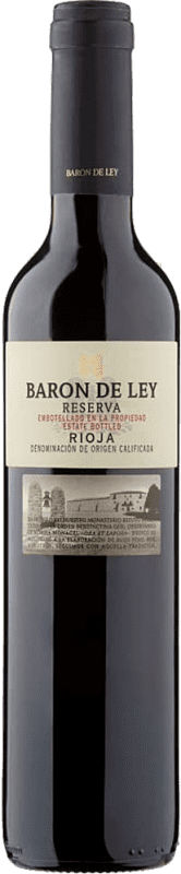 10,95 € Бесплатная доставка | Красное вино Barón de Ley Резерва D.O.Ca. Rioja Ла-Риоха Испания Tempranillo — Темпранильо Средняя бутылка 50 cl