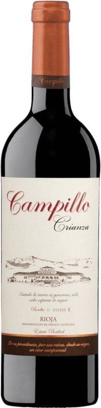 32,95 € 免费送货 | 红葡萄酒 Campillo Crianza — 陈酿 D.O.Ca. Rioja 拉里奥哈 西班牙 Tempranillo — 丹魄 大瓶 — Magnum 1,5 L