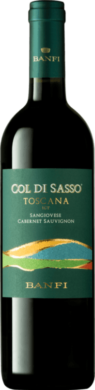 10,95 € 免费送货 | 红酒 Castello Banfi Col di Sasso D.O.C. Italy 意大利 Cabernet Sauvignon, Sangiovese 瓶子 75 cl