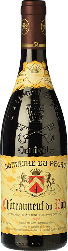 46,95 € Бесплатная доставка | Красное вино Domaine du Pégau A.O.C. Châteauneuf-du-Pape Франция Syrah — Сира, Garnacha — Гренаш, Monastrell — Монастрель бутылка 75 cl
