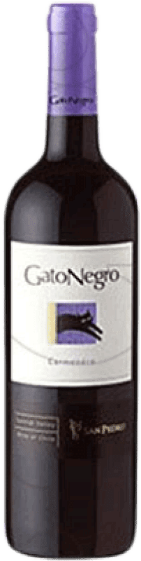 8,95 € Free Shipping | Red wine Gato Negro Chile Carmenère Bottle 75 cl