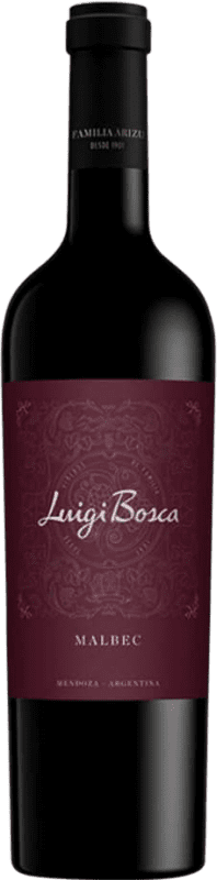 16,95 € Kostenloser Versand | Rotwein Luigi Bosca Argentinien Malbec Flasche 75 cl