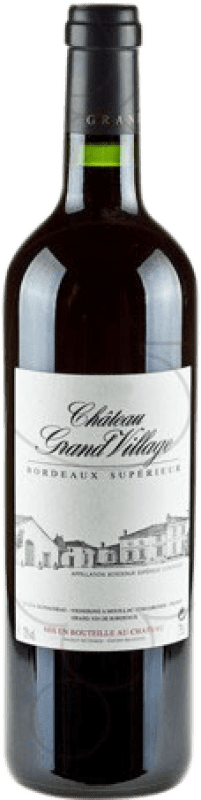 19,95 € Envío gratis | Vino tinto Jean-Pierre Moueix Château Grand Village A.O.C. Bordeaux Francia Merlot, Cabernet Franc Botella 75 cl