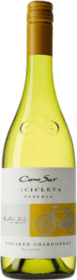 10,95 € Spedizione Gratuita | Vino bianco Cono Sur Giovane Chile Chardonnay Bottiglia 75 cl