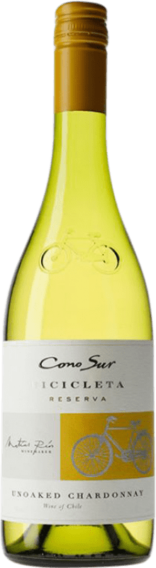 10,95 € Spedizione Gratuita | Vino bianco Cono Sur Giovane Chile Chardonnay Bottiglia 75 cl