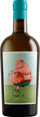 19,95 € Envío gratis | Vino blanco El Gordo del Circo Joven D.O. Rueda Castilla y León España Verdejo Botella 75 cl