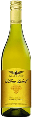 9,95 € Envio grátis | Vinho branco Wolf Blass Yellow Label Jovem Austrália Chardonnay Garrafa 75 cl