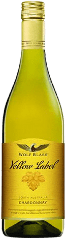 9,95 € 免费送货 | 白酒 Wolf Blass Yellow Label 年轻的 澳大利亚 Chardonnay 瓶子 75 cl