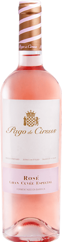 17,95 € Бесплатная доставка | Розовое вино Pago de Cirsus Rosé Gran Cuvée Especial Молодой D.O. Navarra Наварра Испания Tempranillo, Merlot, Syrah бутылка Магнум 1,5 L