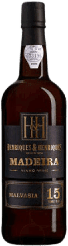 49,95 € Kostenloser Versand | Verstärkter Wein Madeira H&H I.G. Madeira Portugal Malvasía 15 Jahre Flasche 75 cl
