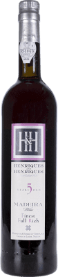 19,95 € 送料無料 | 強化ワイン H&H Henriques & Henriques Full Rich I.G. Madeira ポルトガル Malvasía 5 年 ボトル 75 cl