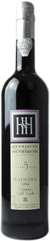 19,95 € Kostenloser Versand | Verstärkter Wein Madeira H&H Full Rich I.G. Madeira Portugal Malvasía 5 Jahre Flasche 75 cl
