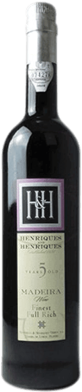 25,95 € Spedizione Gratuita | Vino fortificato Madeira H&H Full Rich I.G. Madeira Portogallo Malvasía 5 Anni Bottiglia 75 cl