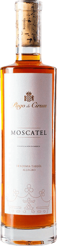 24,95 € Envoi gratuit | Vin Doux Pago de Cirsus VT Vendimia Tardía — Vendange Tardive D.O.P. Vino de Pago Finca Bolandín Navarre Espagne Moscatel — Muscat Demi-Bouteille 37 cl