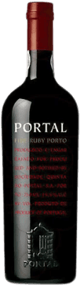 14,95 € Envio grátis | Vinho fortificado Quinta do Portal Fine Ruby I.G. Porto Porto Portugal Tempranillo, Touriga Franca, Touriga Nacional, Tinta Barroca Garrafa 75 cl