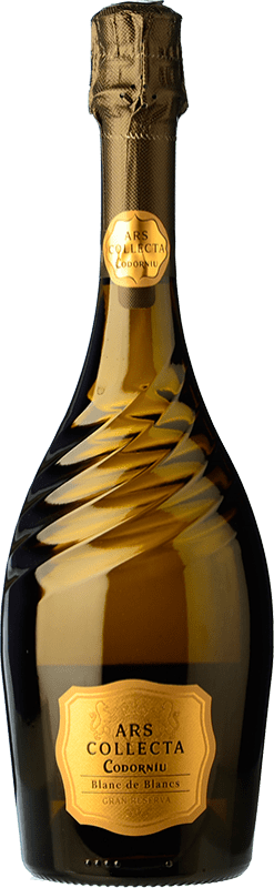 23,95 € 送料無料 | 白スパークリングワイン Codorníu Ars Collecta Blanc de Blancs Brut グランド・リザーブ D.O. Cava カタロニア スペイン ボトル 75 cl