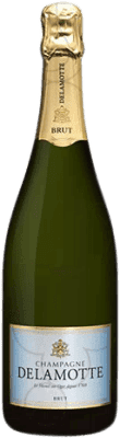 55,95 € Бесплатная доставка | Белое игристое Delamotte брют Гранд Резерв A.O.C. Champagne Франция Pinot Black, Chardonnay, Pinot Meunier бутылка 75 cl
