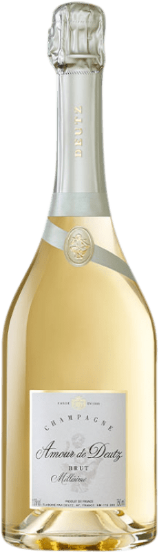 222,95 € Envio grátis | Espumante branco Deutz Amour Brut Grande Reserva A.O.C. Champagne França Chardonnay Garrafa 75 cl